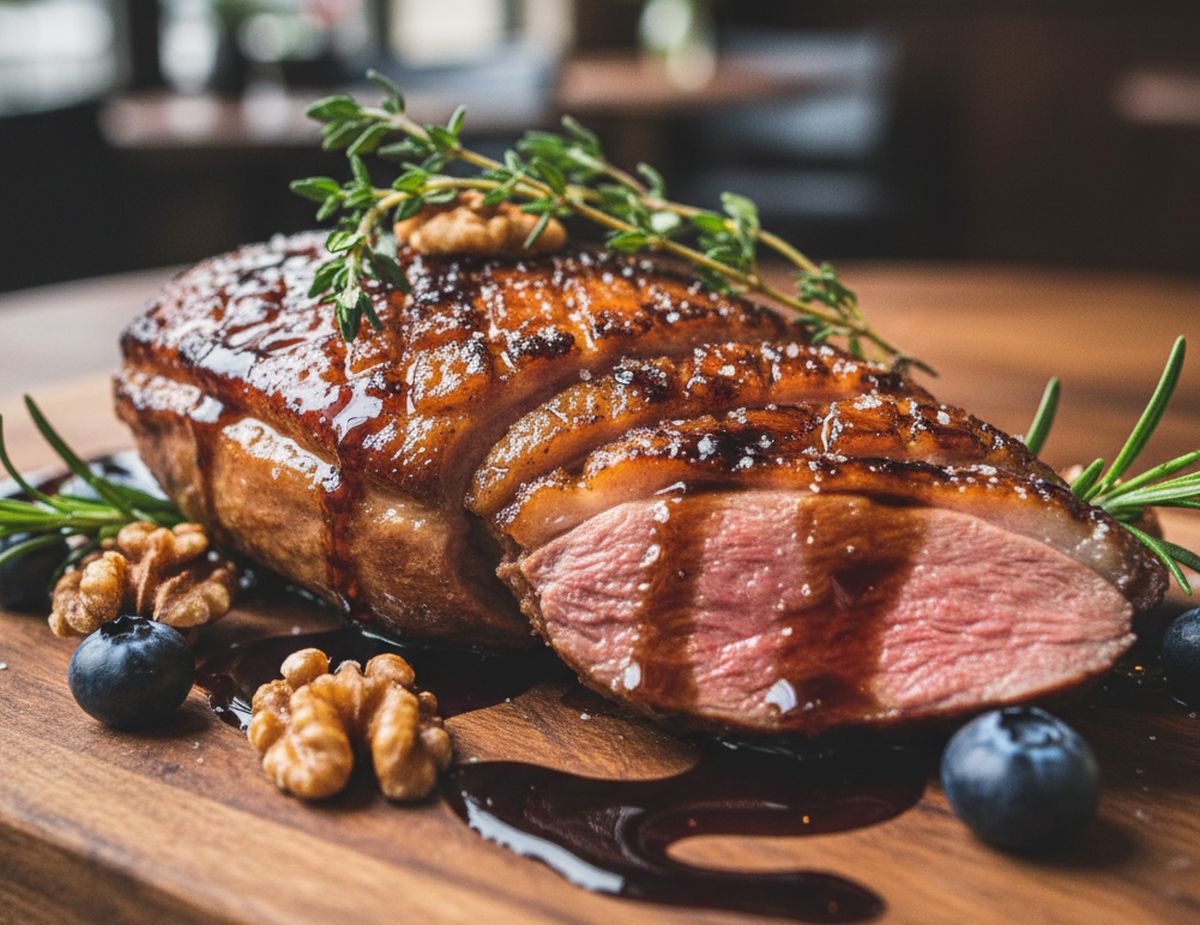 Magret de canard au miel et vinaigre balsamique : recette facile et savoureuse