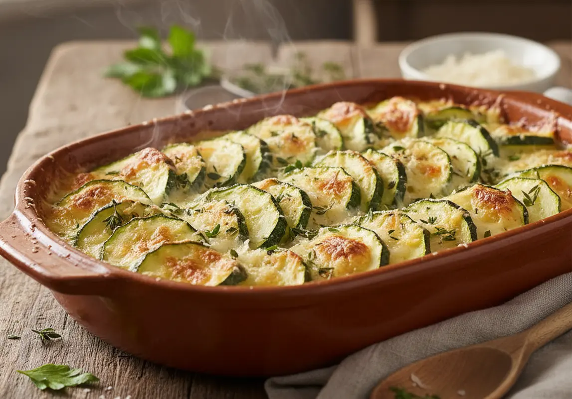 Gratin de courgettes de ma grand-mère : recette traditionnelle facile et savoureuse