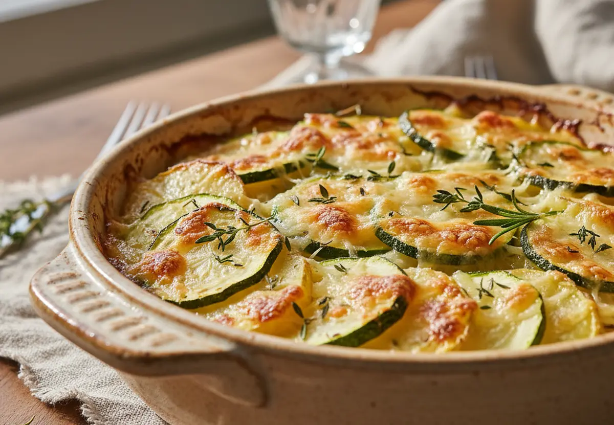 Gratin de courgettes et pommes de terre : recette familiale simple et complète