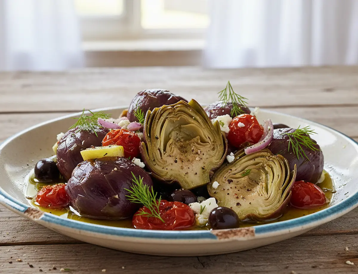 Recette artichaut poivrade à la grecque