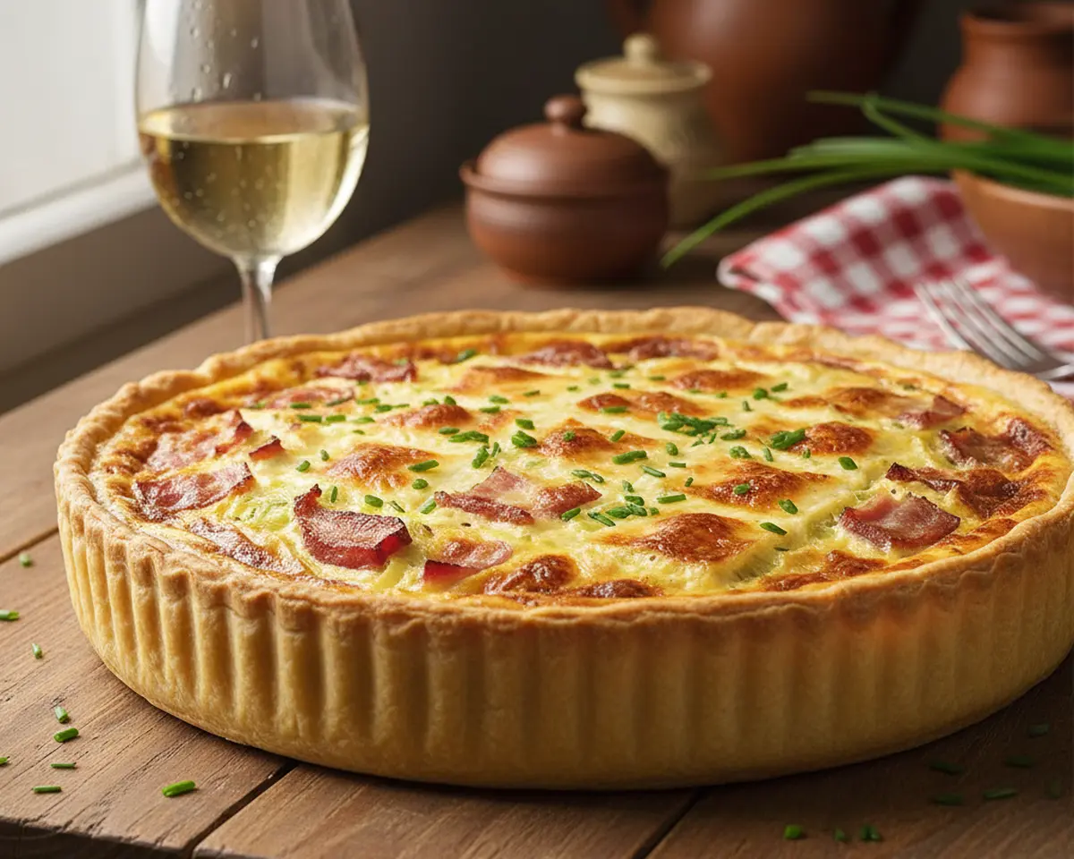 Quiche lorraine sans fromage : recette traditionnelle authentique