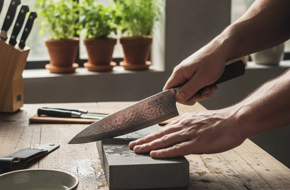 Pierre à aiguiser pour couteaux de cuisine professionnel haut de gamme : guide d&rsquo;achat et utilisation