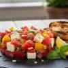 Tartare de tomate à l'italienne recette facile et pleine de fraîcheur méditerranéenne